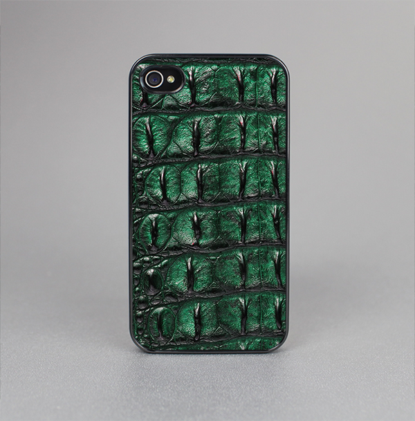 The Vivid Green Crocodile Skin Skin-Sert for the Apple iPhone 4-4s Skin-Sert Case