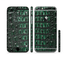 The Vivid Green Crocodile Skin Sectioned Skin Series for the Apple iPhone 6s Plus