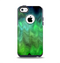 The Vivid Green Sagging Painted Surface Apple iPhone 5c Otterbox Commuter Case Skin Set