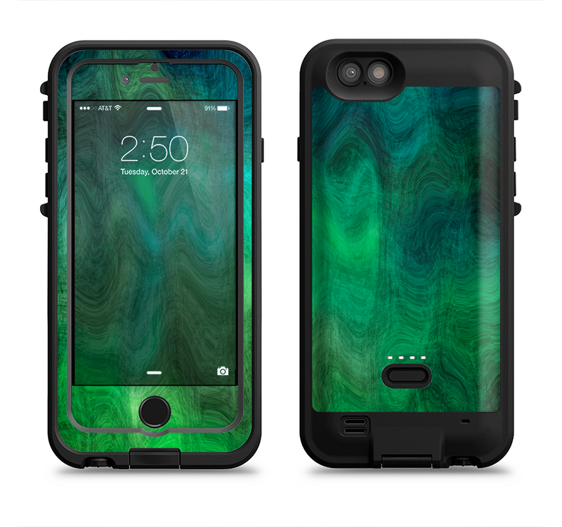 The Vivid Green Sagging Painted Surface Apple iPhone 6/6s LifeProof Fre POWER Case Skin Set