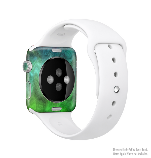 The Vivid Green Sagging Painted Surface Full-Body Skin Kit for the Apple Watch