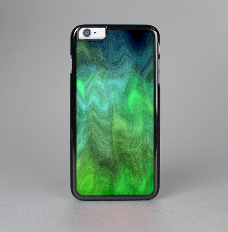 The Vivid Green Sagging Painted Surface Skin-Sert Case for the Apple iPhone 6