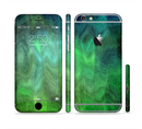 The Vivid Green Sagging Painted Surface Sectioned Skin Series for the Apple iPhone 6s Plus