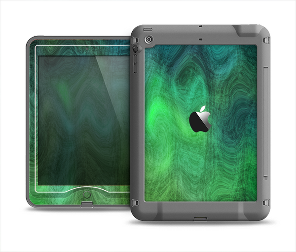 The Vivid Green Sagging Painted Surface Apple iPad Mini LifeProof Nuud Case Skin Set