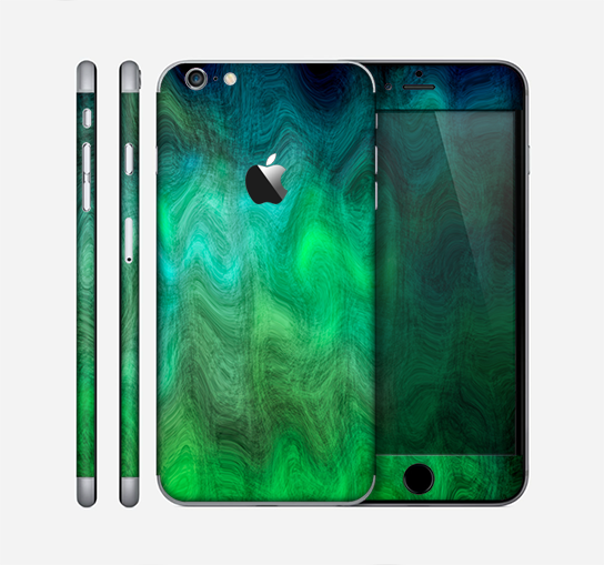The Vivid Green Sagging Painted Surface Skin for the Apple iPhone 6 Plus