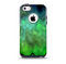 The Vivid Green Sagging Painted Surface Skin for the iPhone 5c OtterBox Commuter Case