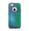 The Vivid Green Watercolor Panel Apple iPhone 5c Otterbox Commuter Case Skin Set