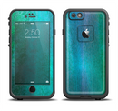 The Vivid Green Watercolor Panel Apple iPhone 6/6s LifeProof Fre Case Skin Set