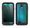The Vivid Green Watercolor Panel Samsung Galaxy S4 LifeProof Nuud Case Skin Set