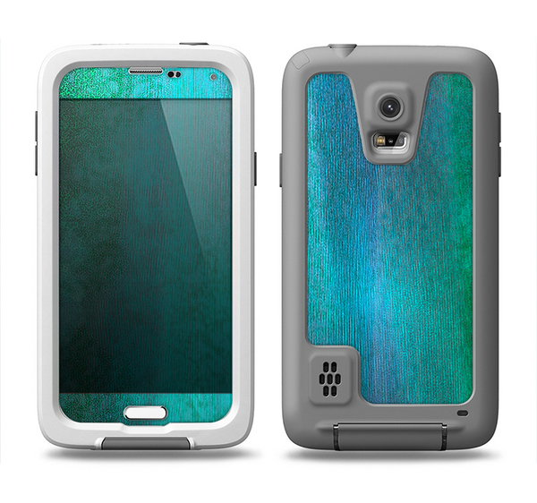 The Vivid Green Watercolor Panel Samsung Galaxy S5 LifeProof Fre Case Skin Set
