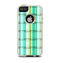 The Vivid Green and Yellow Woven Pattern Apple iPhone 5-5s Otterbox Commuter Case Skin Set