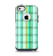 The Vivid Green and Yellow Woven Pattern Apple iPhone 5c Otterbox Commuter Case Skin Set