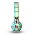 The Vivid Green and Yellow Woven Pattern Skin for the Beats by Dre Mixr Headphones