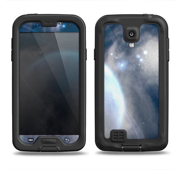 The Vivid Lighted Halo Planet Samsung Galaxy S4 LifeProof Nuud Case Skin Set