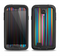 The Vivid Multicolored Stripes Samsung Galaxy S4 LifeProof Nuud Case Skin Set