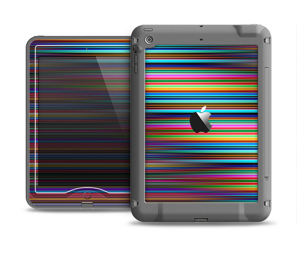 The Vivid Multicolored Stripes Apple iPad Mini LifeProof Nuud Case Skin Set