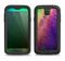 The Vivid Neon Colored Texture Samsung Galaxy S4 LifeProof Nuud Case Skin Set