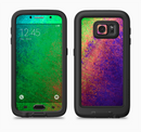 The Vivid Neon Colored Texture Full Body Samsung Galaxy S6 LifeProof Fre Case Skin Kit