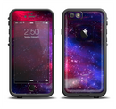 The Vivid Pink Galaxy Lights Apple iPhone 6/6s LifeProof Fre Case Skin Set