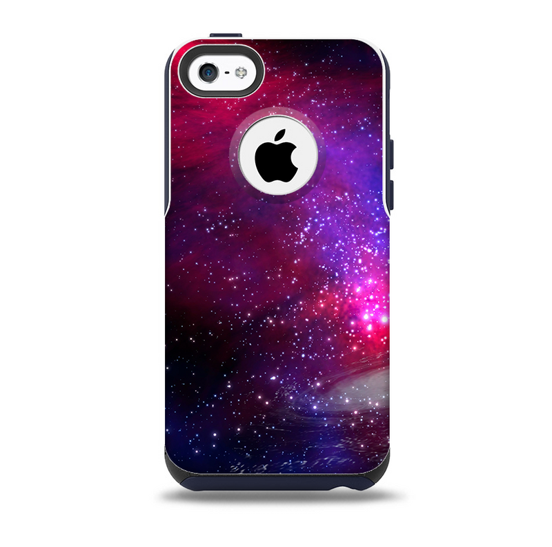 The Vivid Pink Galaxy Lights Skin for the iPhone 5c OtterBox Commuter Case