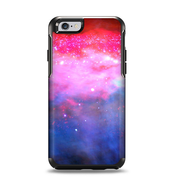 The Vivid Pink and Blue Space Apple iPhone 6 Otterbox Symmetry Case Skin Set