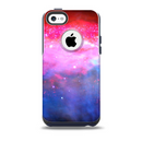 The Vivid Pink and Blue Space Skin for the iPhone 5c OtterBox Commuter Case