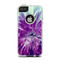 The Vivid Purple Flower Apple iPhone 5-5s Otterbox Commuter Case Skin Set
