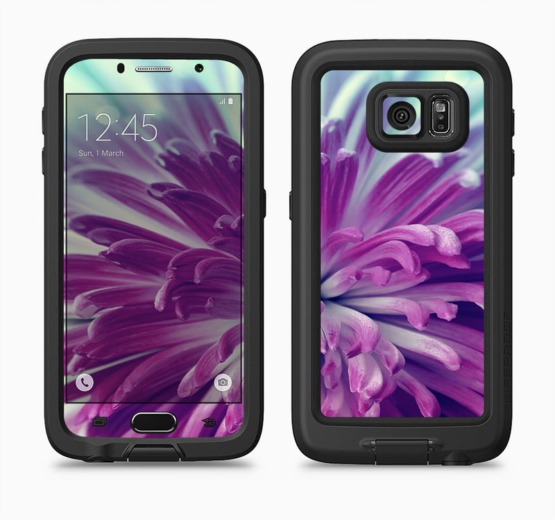 The Vivid Purple Flower Full Body Samsung Galaxy S6 LifeProof Fre Case Skin Kit