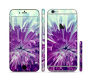 The Vivid Purple Flower Sectioned Skin Series for the Apple iPhone 6s Plus