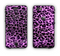 The Vivid Purple Leopard Print Apple iPhone 6 LifeProof Nuud Case Skin Set