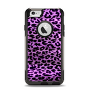 The Vivid Purple Leopard Print Apple iPhone 6 Otterbox Commuter Case Skin Set