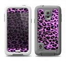 The Vivid Purple Leopard Print Samsung Galaxy S5 LifeProof Fre Case Skin Set