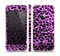 The Vivid Purple Leopard Print Skin Set for the Apple iPhone 5s