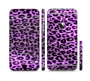 The Vivid Purple Leopard Print Sectioned Skin Series for the Apple iPhone 6s Plus