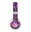 The Vivid Purple Leopard Print Skin for the Beats by Dre Studio (2013+ Version) Headphones