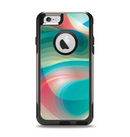 The Vivid Turquoise 3D Wave Pattern Apple iPhone 6 Otterbox Commuter Case Skin Set