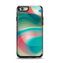 The Vivid Turquoise 3D Wave Pattern Apple iPhone 6 Otterbox Symmetry Case Skin Set