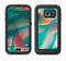The Vivid Turquoise 3D Wave Pattern Full Body Samsung Galaxy S6 LifeProof Fre Case Skin Kit