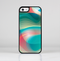 The Vivid Turquoise 3D Wave Pattern Skin-Sert Case for the Apple iPhone 5c