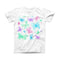 The Vivid Vector Butterflies ink-Fuzed Front Spot Graphic Unisex Soft-Fitted Tee Shirt