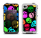 The Vivid Vector Neon Skulls Apple iPhone 4-4s LifeProof Fre Case Skin Set