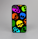 The Vivid Vector Neon Skulls Skin-Sert for the Apple iPhone 4-4s Skin-Sert Case