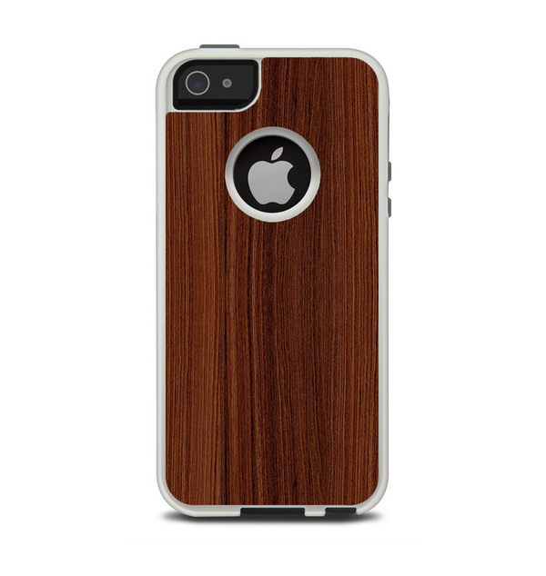 The Walnut WoodGrain V3 Apple iPhone 5-5s Otterbox Commuter Case Skin Set