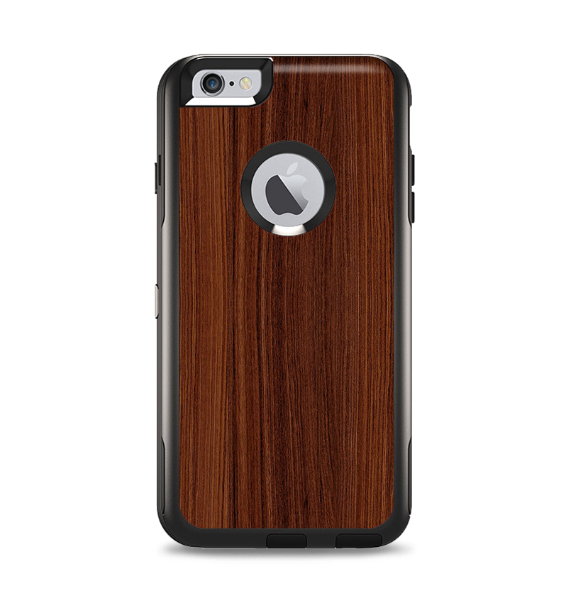 The Walnut WoodGrain V3 Apple iPhone 6 Plus Otterbox Commuter Case Skin Set