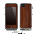 The Walnut WoodGrain V3 Skin for the Apple iPhone 5c LifeProof Case