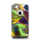 The Warped Colorful Layer-Circles Apple iPhone 5c Otterbox Commuter Case Skin Set