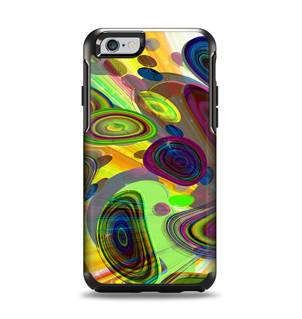 The Warped Colorful Layer-Circles Apple iPhone 6 Otterbox Symmetry Case Skin Set