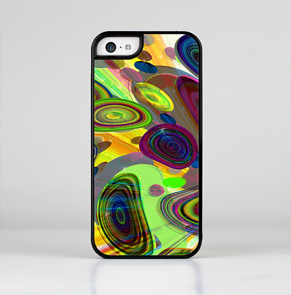 The Warped Colorful Layer-Circles Skin-Sert Case for the Apple iPhone 5c