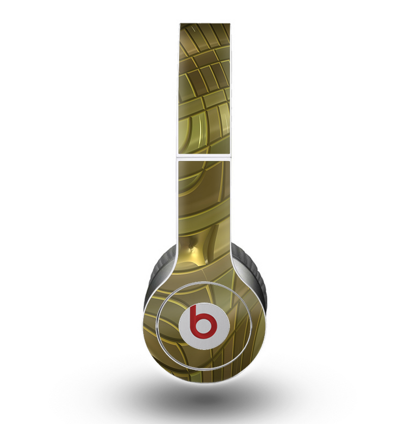 The Warped Gold-Plated Mosaic Skin for the Beats by Dre Original Solo-Solo HD Headphones