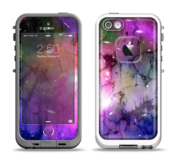 The Warped Neon Color-Splosion Apple iPhone 5-5s LifeProof Fre Case Skin Set
